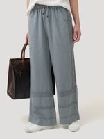 Pantalón Lino Orgánico Mujer Fuji Gris Rockford