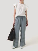 Pantalón Lino Orgánico Mujer Fuji Gris Rockford