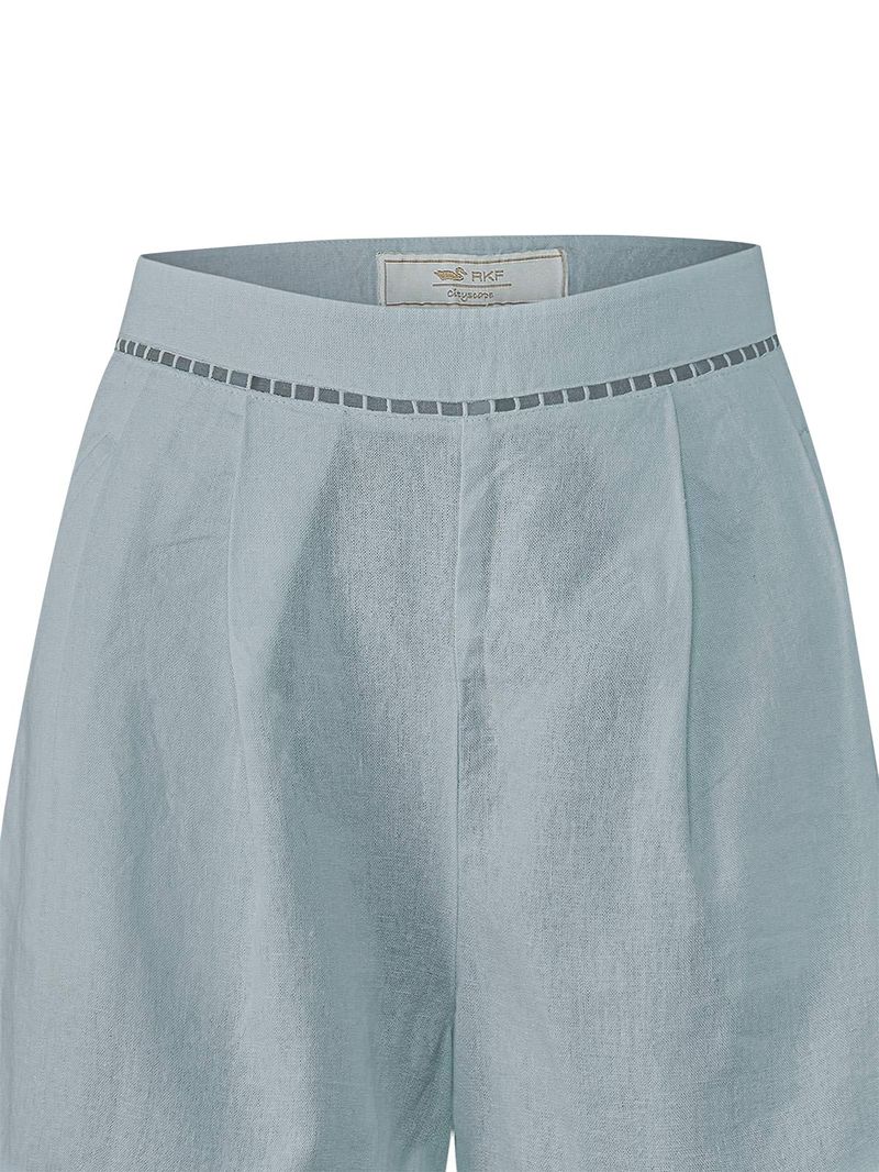 Short Lino Orgánico Mujer Andes Gris Rockford