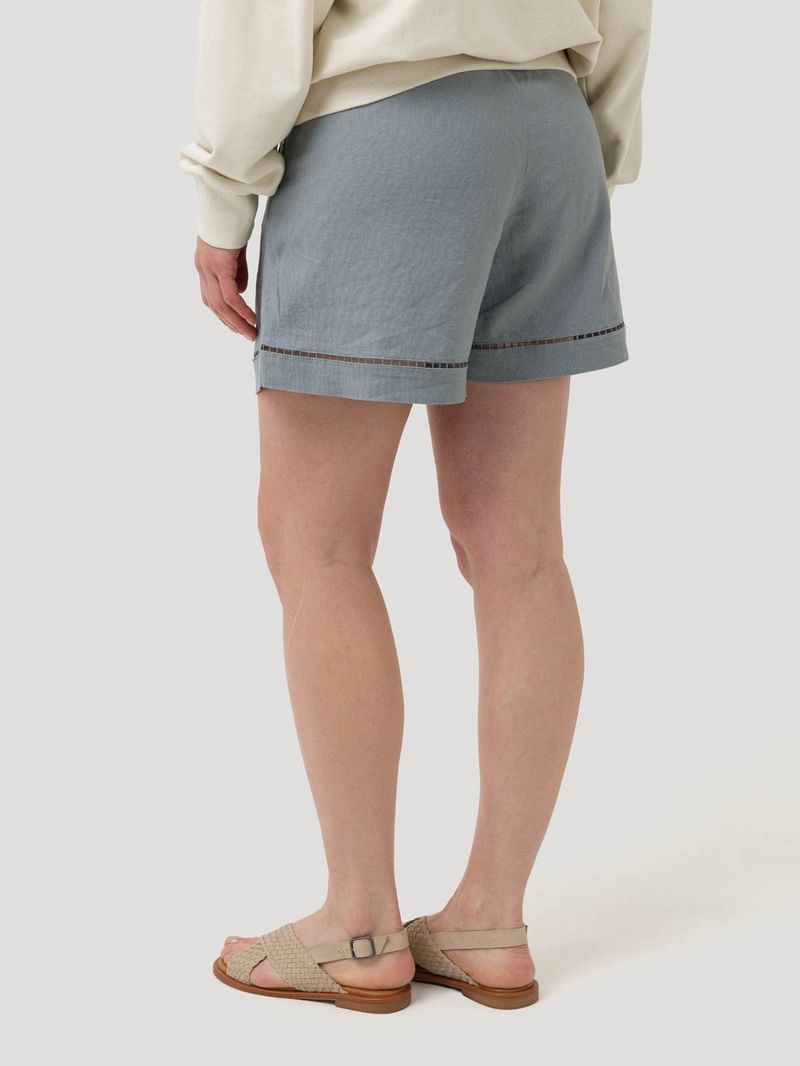 Short Lino Orgánico Mujer Andes Gris Rockford