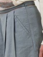 Short Lino Orgánico Mujer Andes Gris Rockford