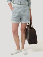 Short Lino Orgánico Mujer Huron Celeste Rockford