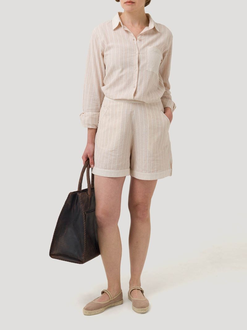 Short Lino Orgánico Mujer Huron Rosado Rockford