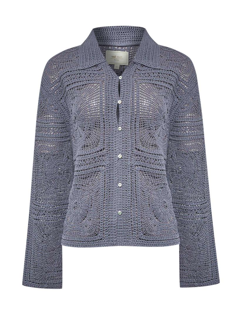 Sweater Algodón Orgánico Mujer Laia Azul Rockford