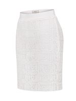 Falda Algodón Orgánico Mujer Naga Blanco Rockford