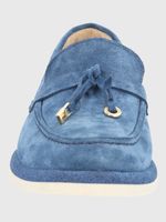 Mocasin Mujer Cuero Margott Azul
