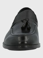 Mocasin Hombre  Italiano Cuero Abete Negro