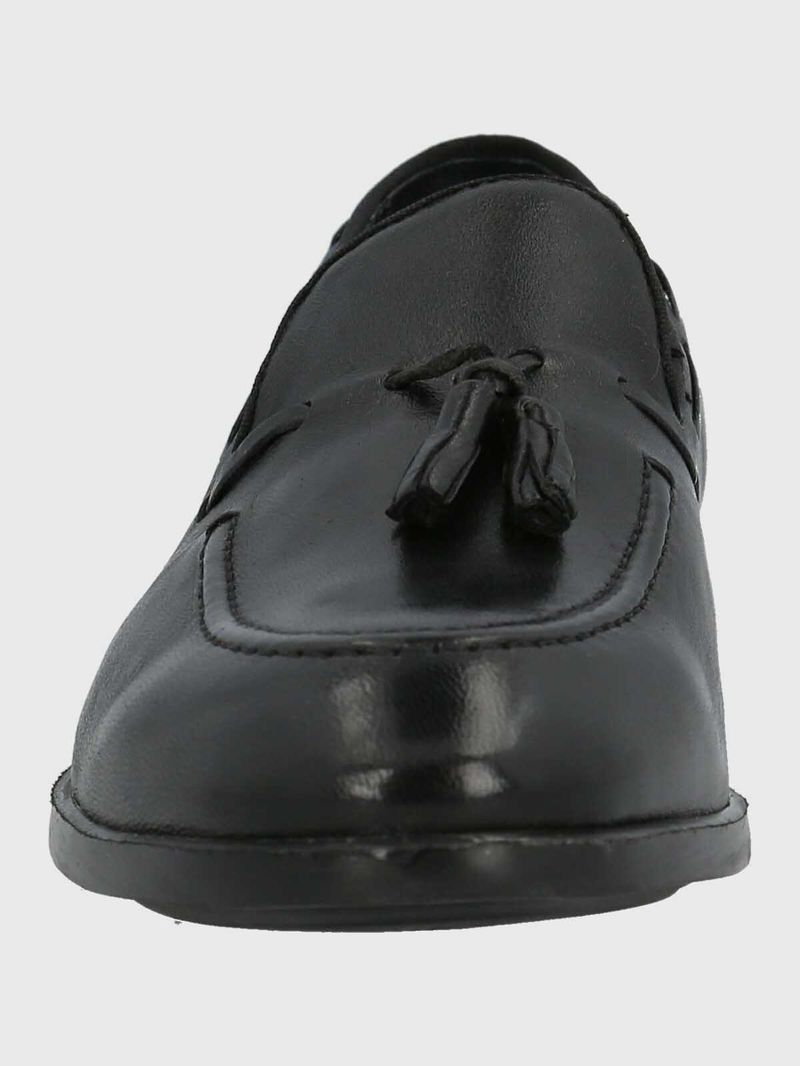 Mocasin Hombre  Italiano Cuero Abete Negro