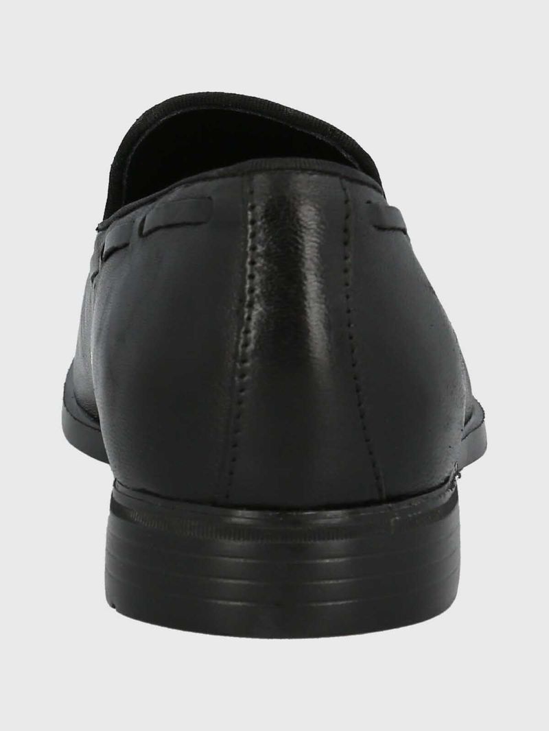 Mocasin Hombre  Italiano Cuero Abete Negro