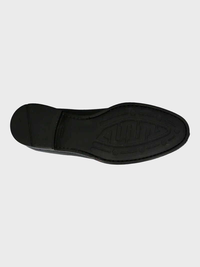 Mocasin Hombre  Italiano Cuero Abete Negro