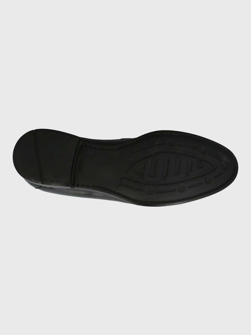 Mocasin Hombre Italiano Cuero Ulivo Negro