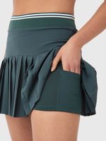 Falda Mujer A-Line Verde Bsoul