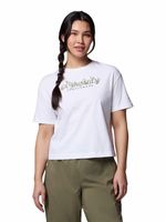 Polera Manga Corta Mujer Rolling Bend Graphic Blanco Columbia