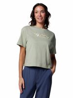 Polera Manga Corta Mujer Rolling Bend Graphic Beige Columbia