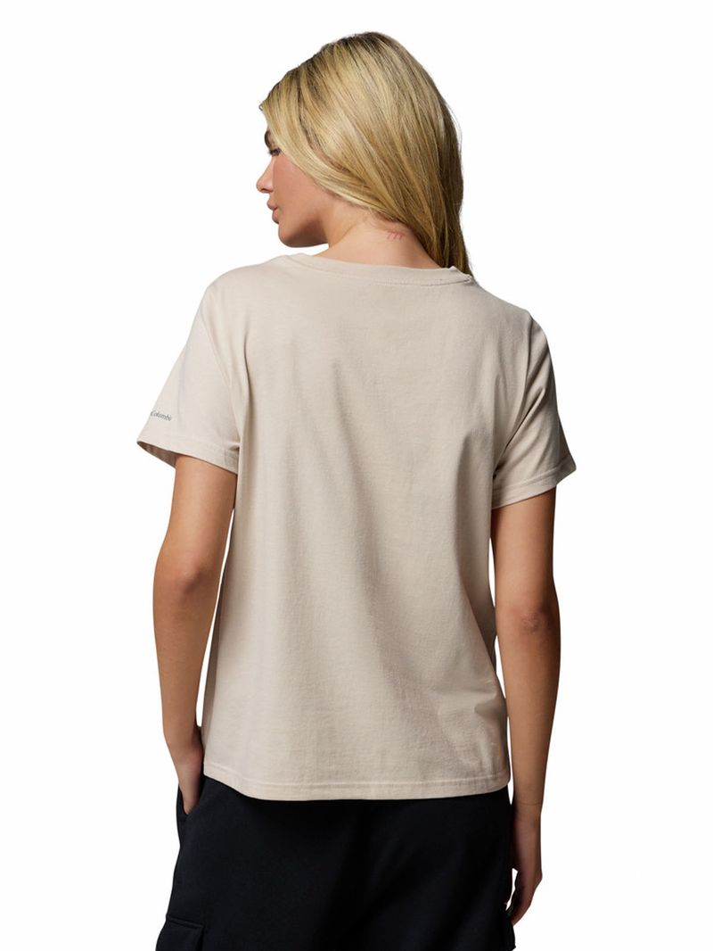 Polera Manga Larga Mujer Rolling Bend Graphic Gris Columbia