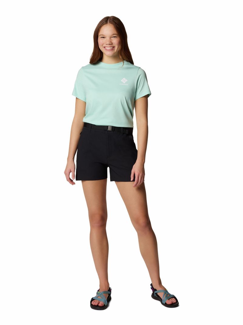 Short Mujer Brea Falls Nylon Negro Columbia