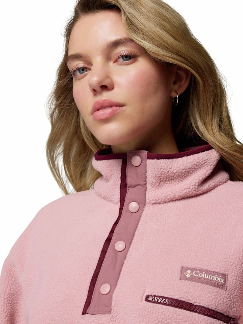 Polar Mujer Helvetia Snap Rosado Columbia