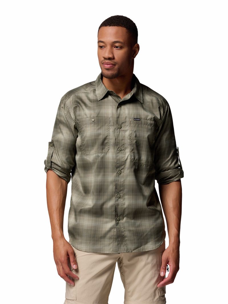 Camisa Manga Larga Hombre Silver Ridge Utility Verde Columbia