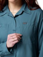 Blusa Manga Larga Mujer Silver Ridge Utility Azul Columbia
