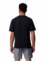 Polera Manga Corta Hombre CSC Basic Logo Negro Columbia
