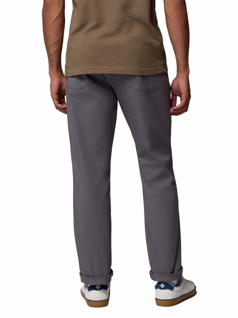 Pantalón Hombre Roc 5 Pocket Gris Columbia