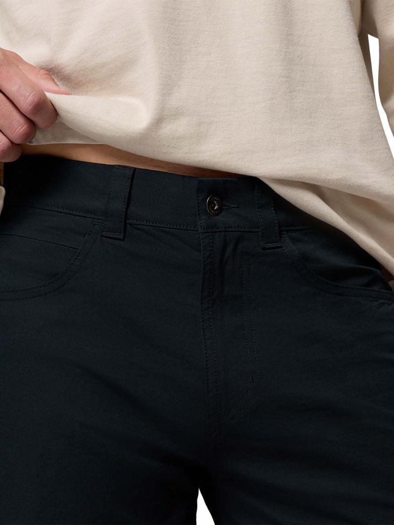 Pantalón Hombre Roc 5 Pocket Negro Columbia