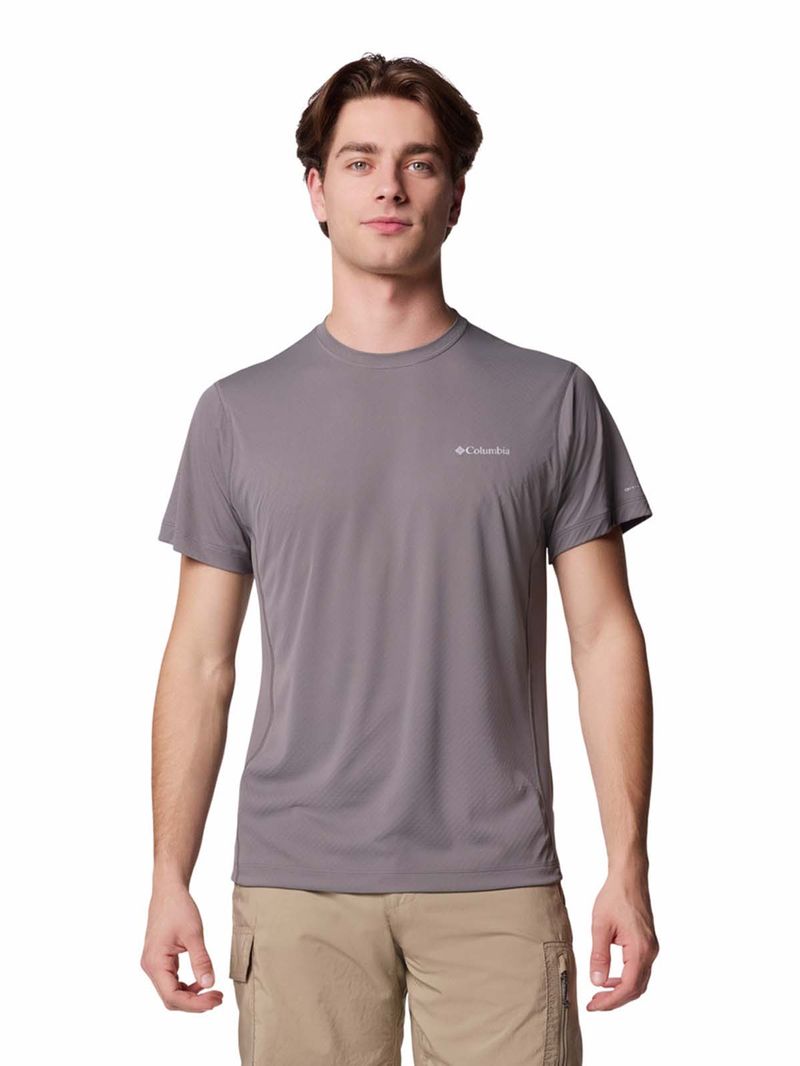 Polera Manga Corta Hombre Zero Rules Light Gris Columbia