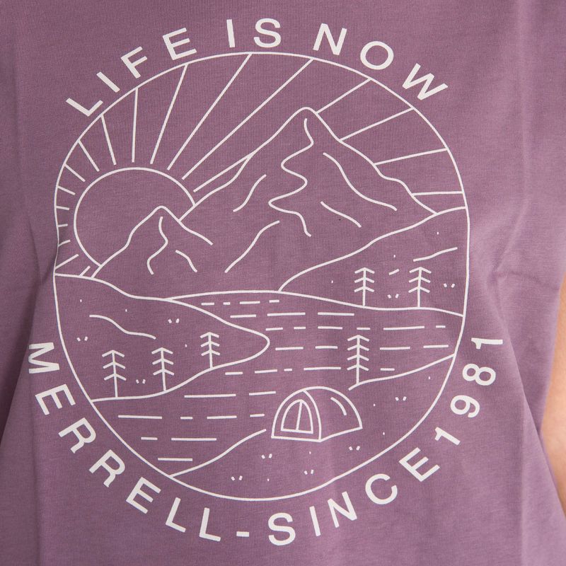 Polera Manga Corta Mujer Hata Morado Oscuro Merrell