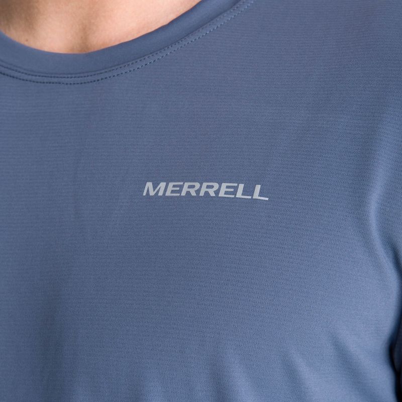 Polera Manga Corta Hombre Birdsville Gris Oscuro Merrell
