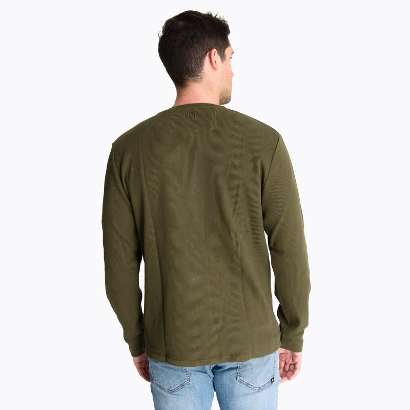 Polera-Manga-Larga-Hombre-Waffle-Verde-Oscuro-Merrell