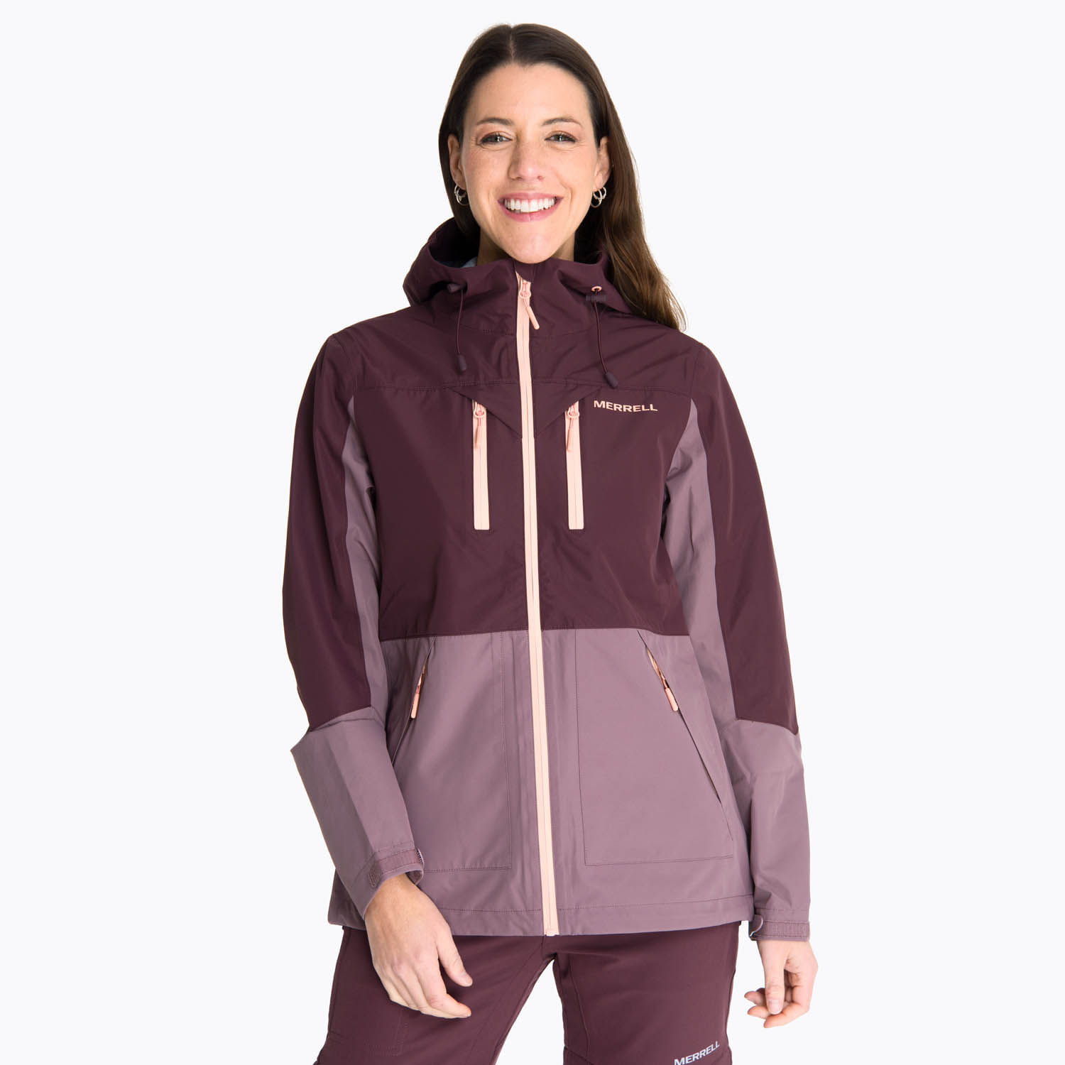 Impermeable Mujer Tauranga Lila Merrell-Merrell Chile - Zapatos.cl