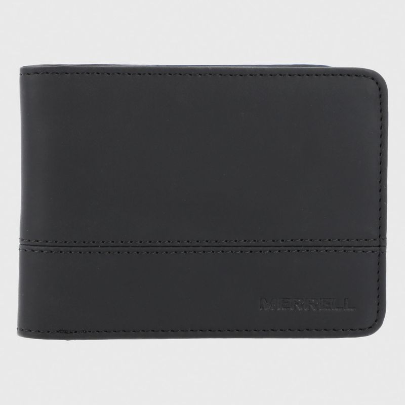 Billetera Unisex Boston Recycled Leather Negro Merrell
