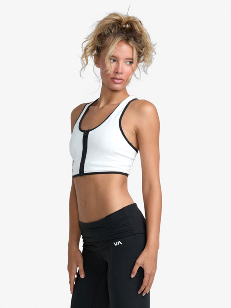 Peto Mujer Aren Zip Up Sport Blanco RVCA