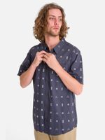 Camisa m/c Hombre Valley Azul Burton