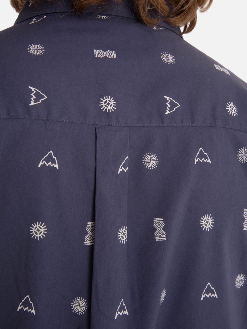 Camisa m/c Hombre Valley Azul Burton