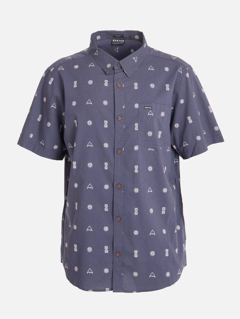 Camisa m/c Hombre Valley Azul Burton
