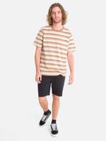 Polera m/c Hombre Stripe Café Burton