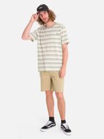 Polera m/c Hombre Stripe Gris Burton