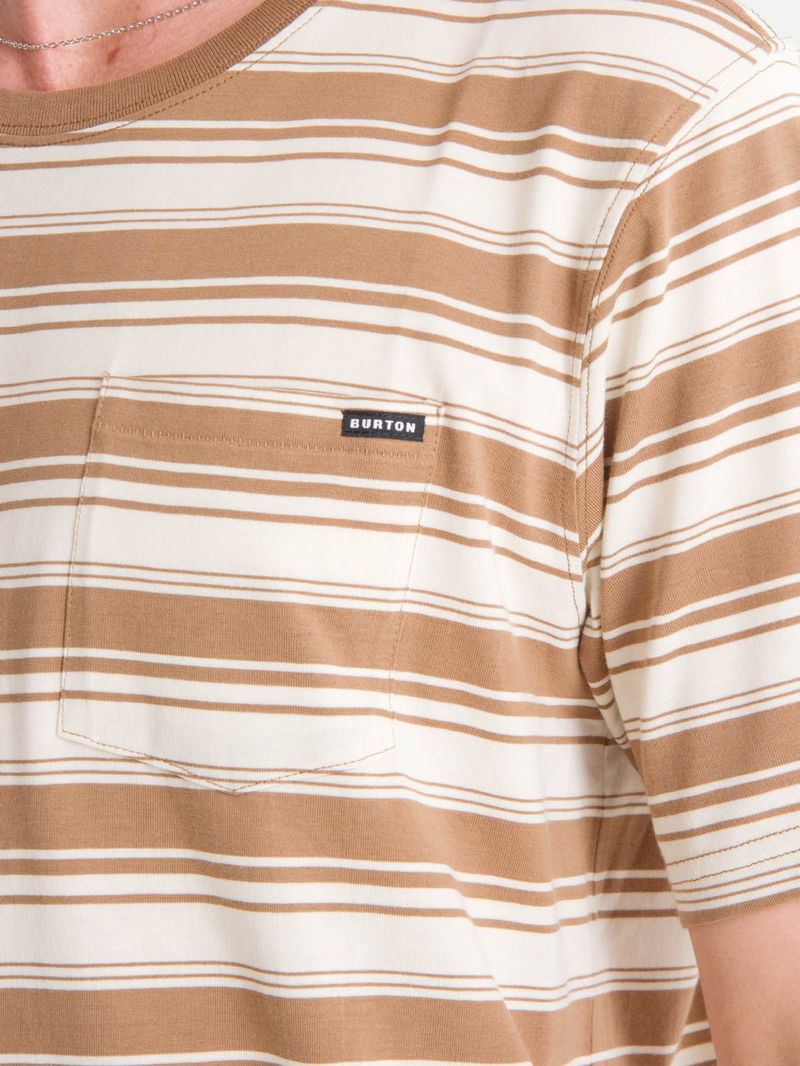 Polera m/c Hombre Stripe Café Burton