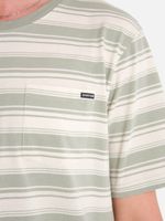 Polera m/c Hombre Stripe Gris Burton