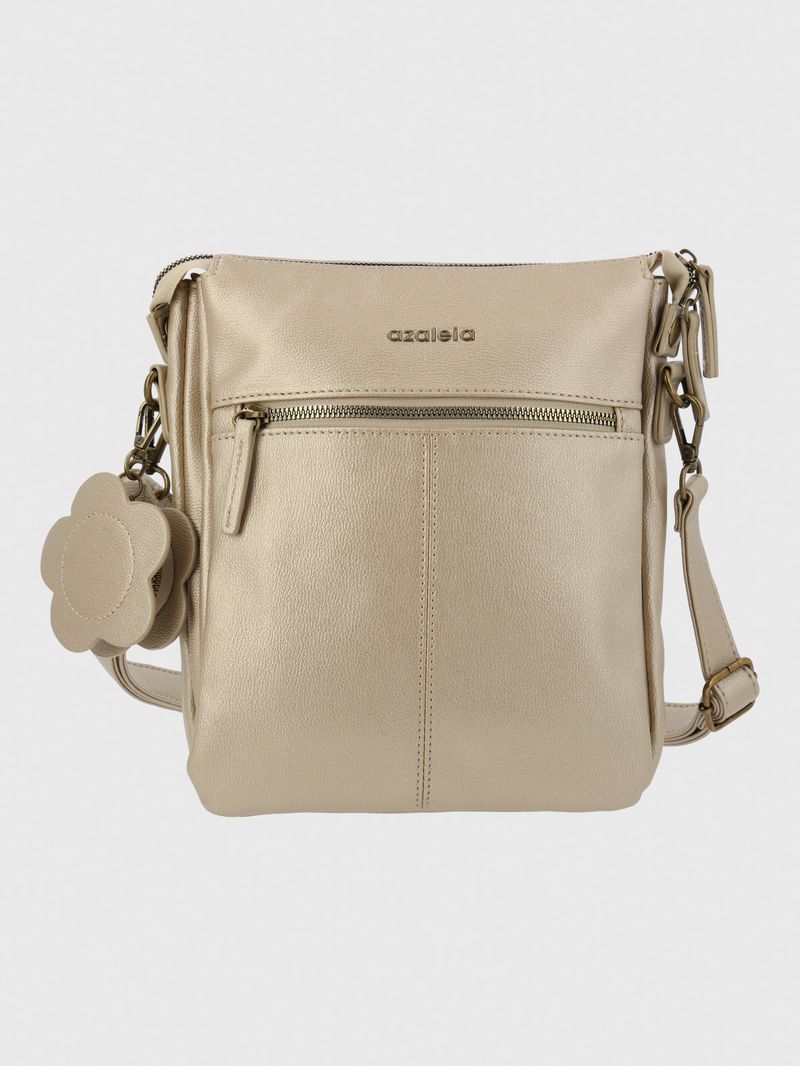 Cartera Mujer Devira Cross Metalizado Azaleia