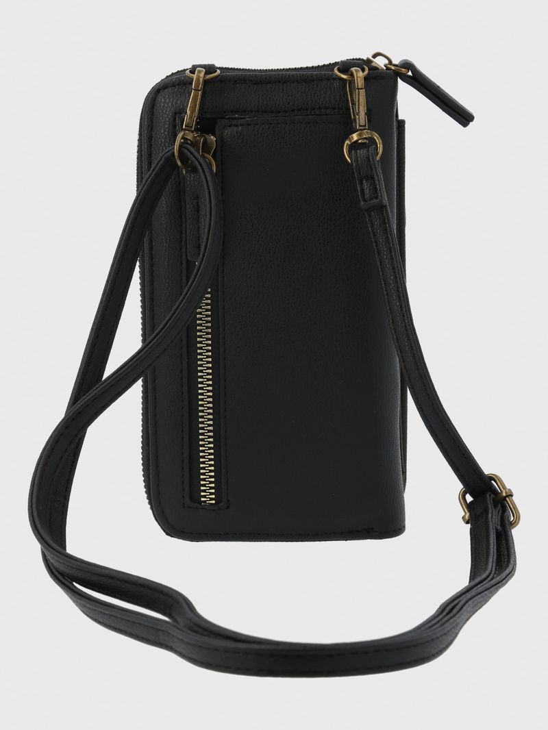 Cartera Mujer Hila Crossbody Negro Azaleia