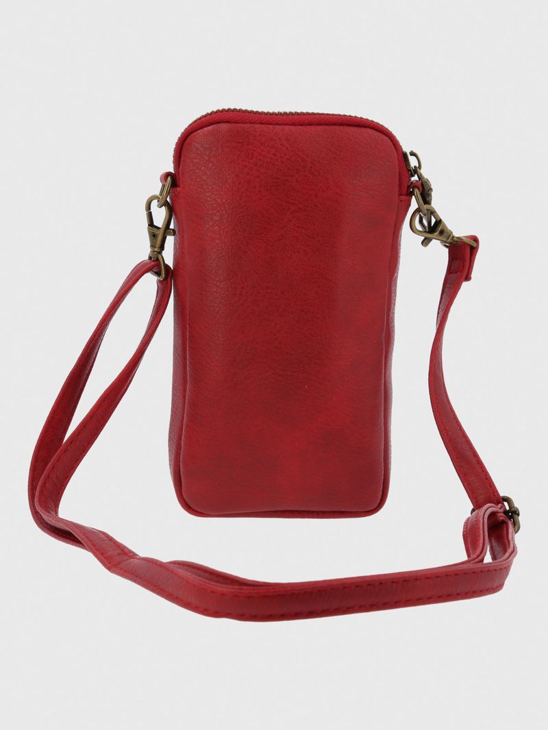 Cartera Mujer Esther Cross Rojo Azaleia