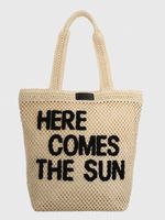 Cartera Mujer Rafia Tote Beige/Crudo Azaleia