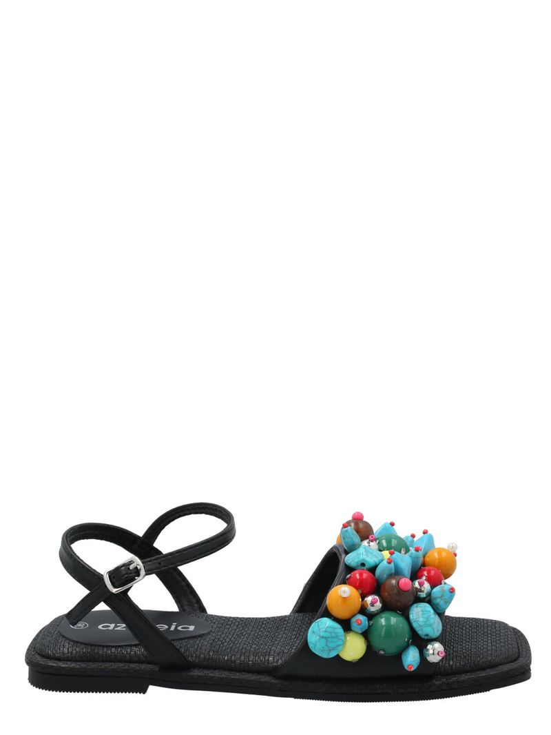 Sandalia Mujer Anneta Negro Azaleia