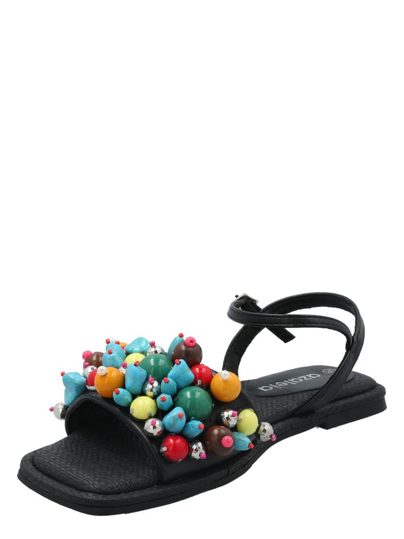 Sandalia Mujer Anneta Negro Azaleia