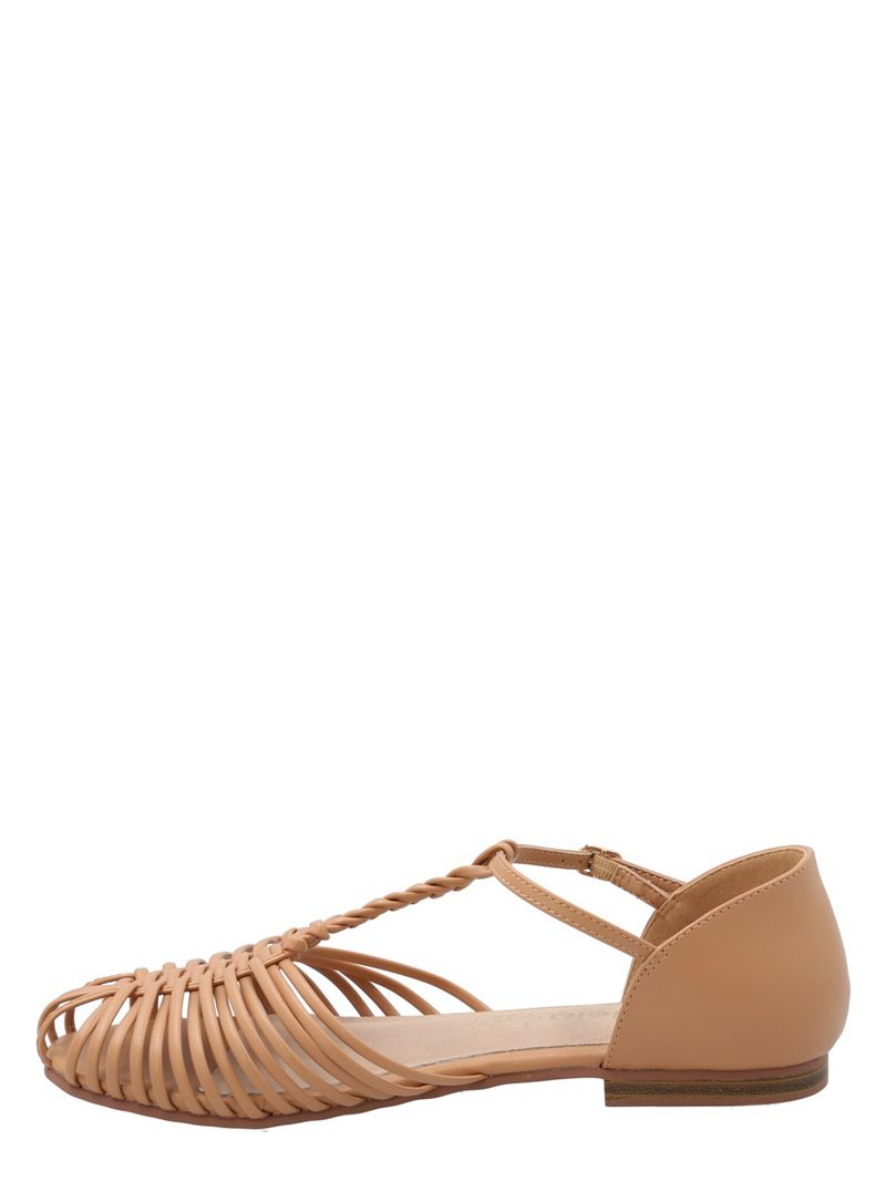 Sandalia Mujer Orna Camel Azaleia