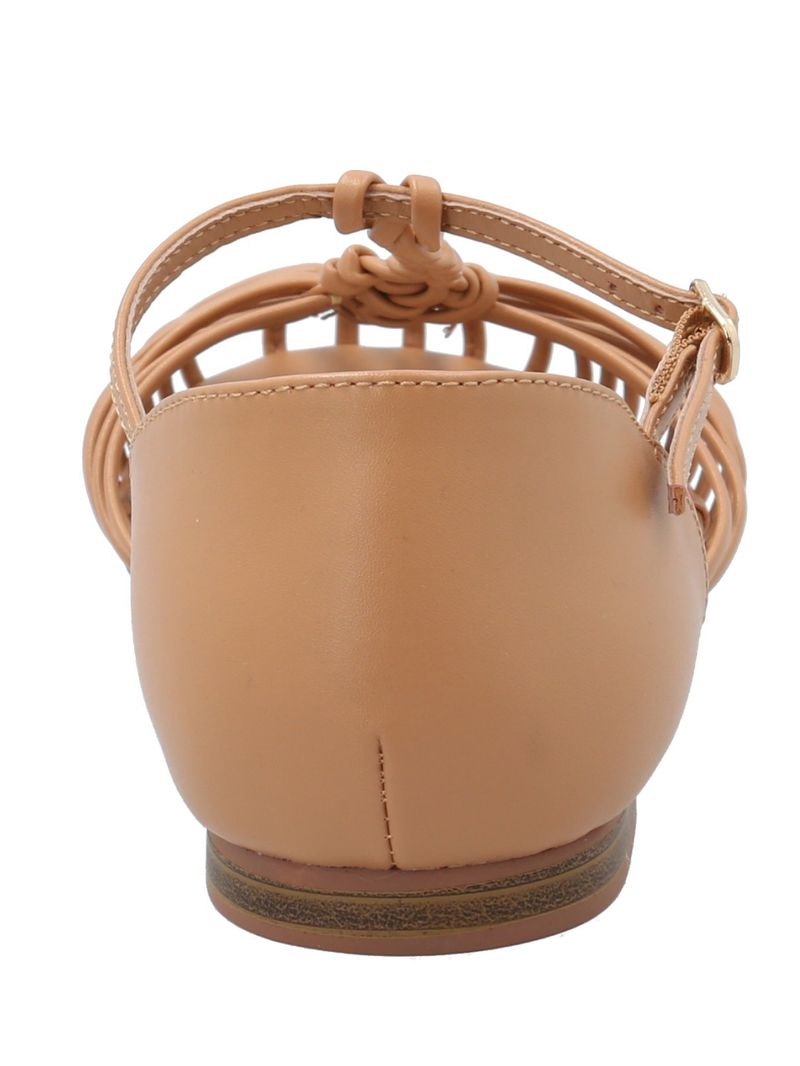 Sandalia Mujer Orna Camel Azaleia