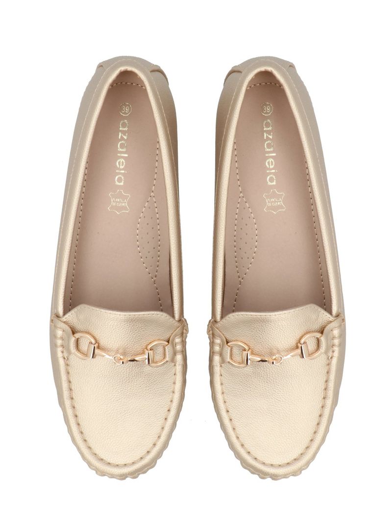 Zapato Mujer Devira Dorado Azaleia