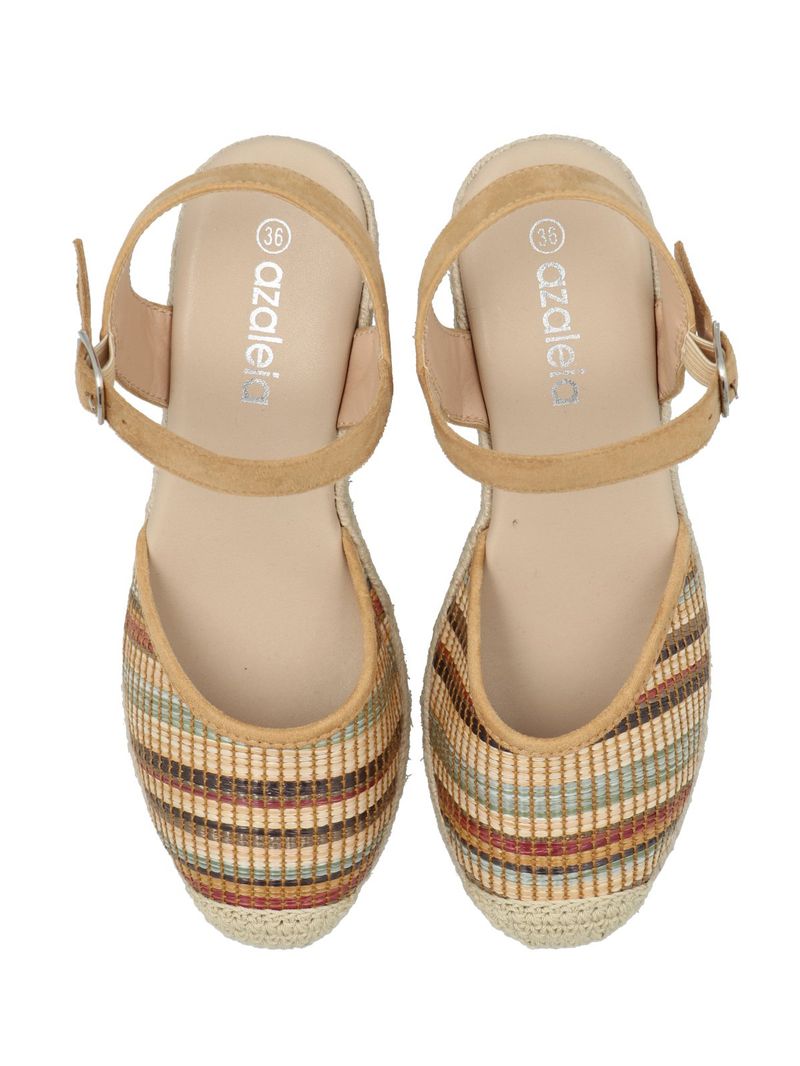 Alpargata Mujer Cedrina Beige Multi Azaleia